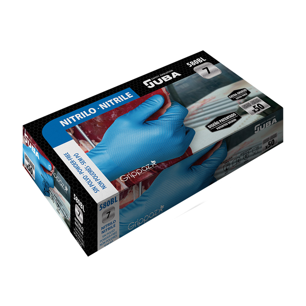 guante juba 580BL GRIPPAZ caja