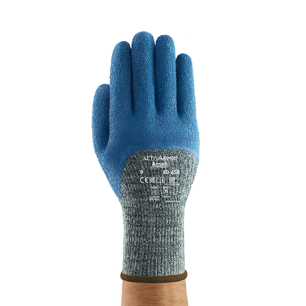 Guante nylon kevlar recubrimiento látex caucho anticorte ActivArmr 80-658