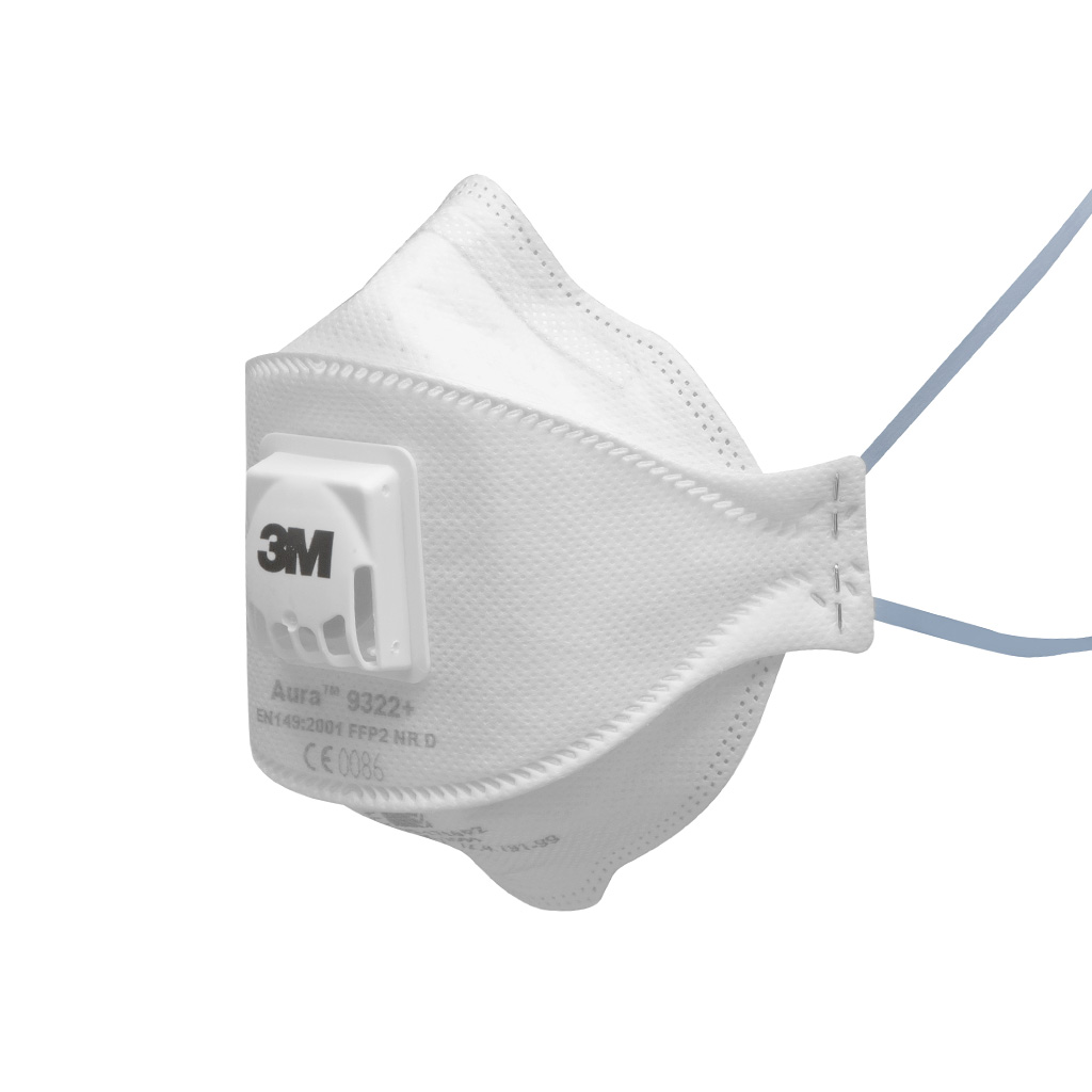 Mascarilla plegable FFP2 desechable Aura 9322+