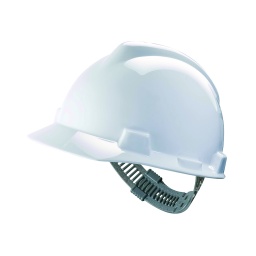 Casco de seguridad sin ventilación V-Gard ajuste Push-Key
